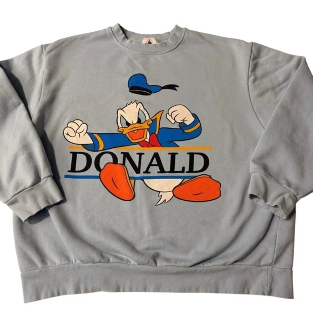 Disney Blue Donald Duck Sweater Size XL‎